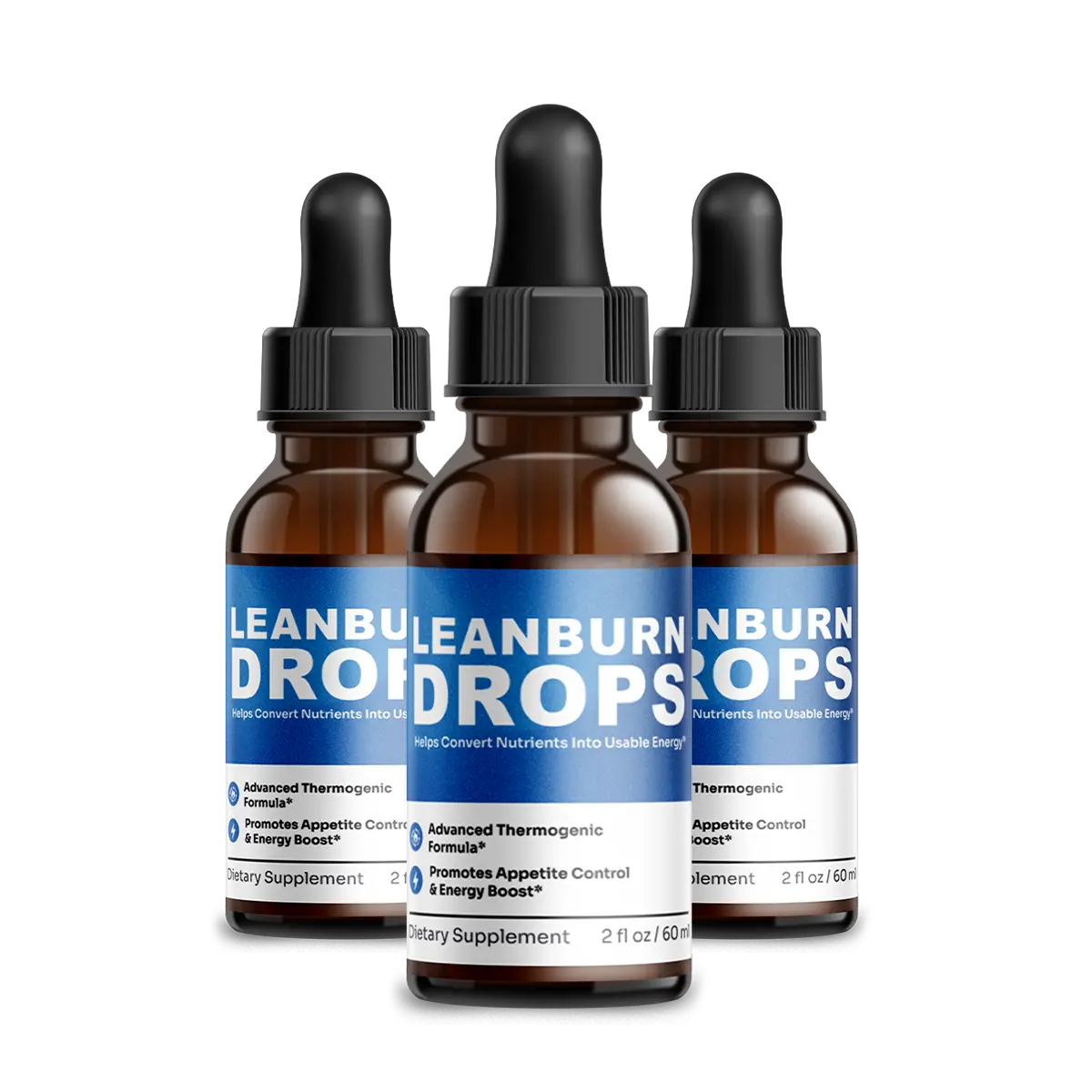 leanburn drops-three-bottle-image